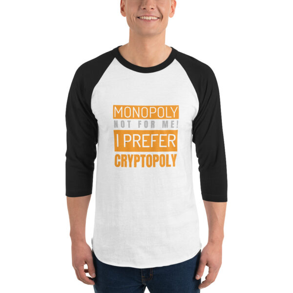 MONOPOLY I PREFER CRYPTOPOLY 3/4 sleeve shirt
