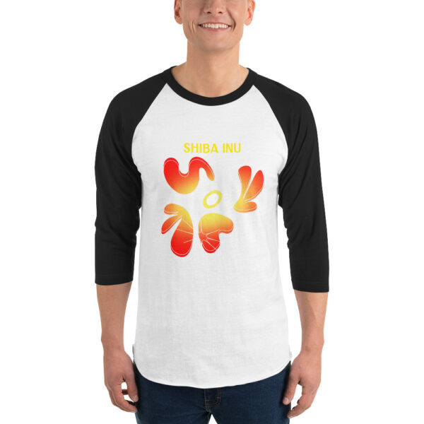 SHADY SHIBA INU 3/4 sleeve shirt - Image 3