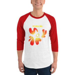 SHADY SHIBA INU 3/4 sleeve shirt