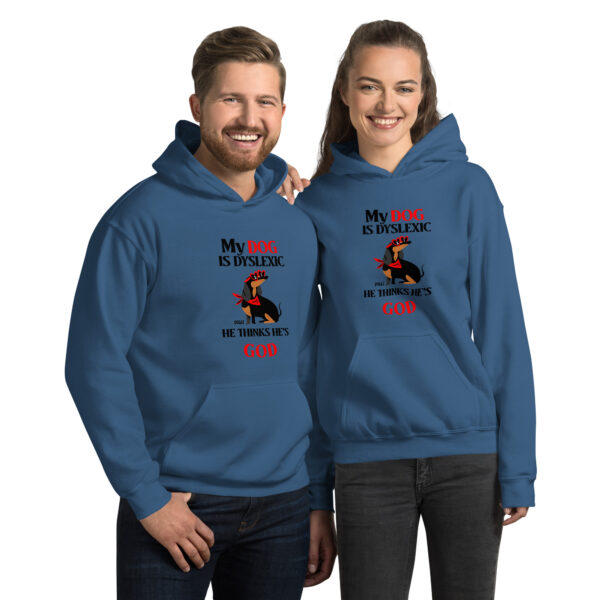 MY DOG THINKS HE'S GOD Hoodie - Image 2