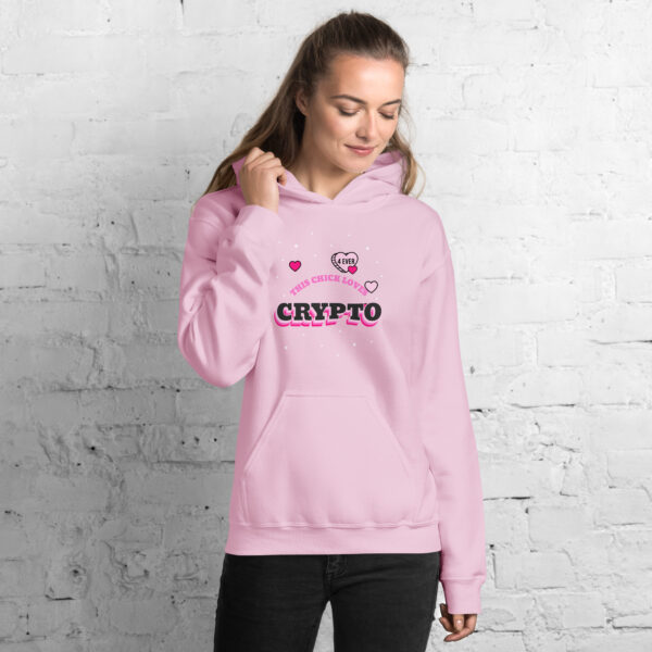 THIS CHICK LOVES CRYPTO Hoodie - Image 2