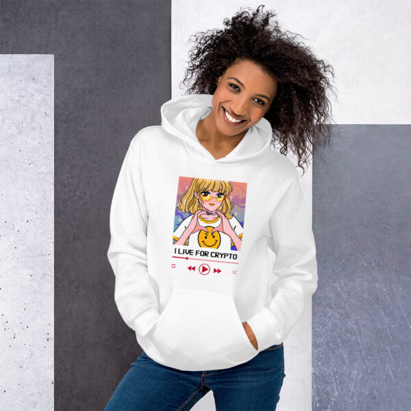 I LIVE FOR CRYPTO Hoodie - Image 2