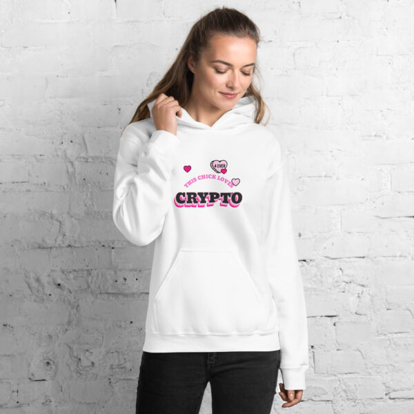THIS CHICK LOVES CRYPTO Hoodie - Image 3