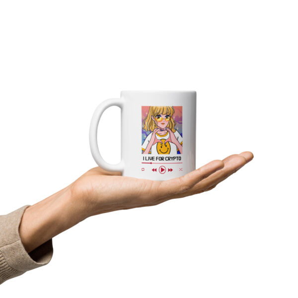 I LIVE FOR CRYPTO mug - Image 2