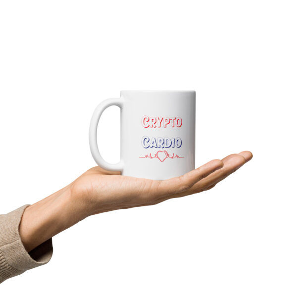 CRYPTO IS MY CARDIO mug - Image 2