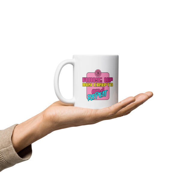 WAKE UP BUY CRYPTO REPEAT mug - Image 2