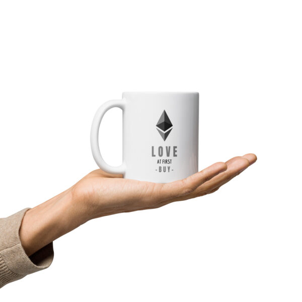 LOVE AT FIRST BUY ETHEREUM mug - Image 2