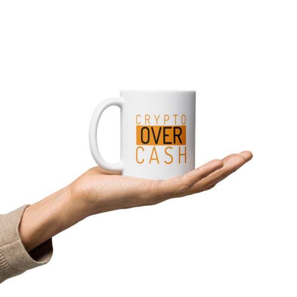 CRYPTO OVER CASH mug - Image 2