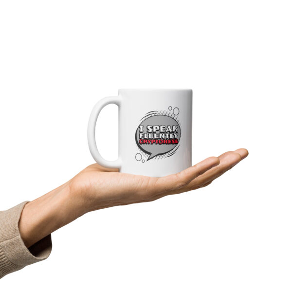 I SPEAK FLUENTLY CRYPTONESE mug - Image 2