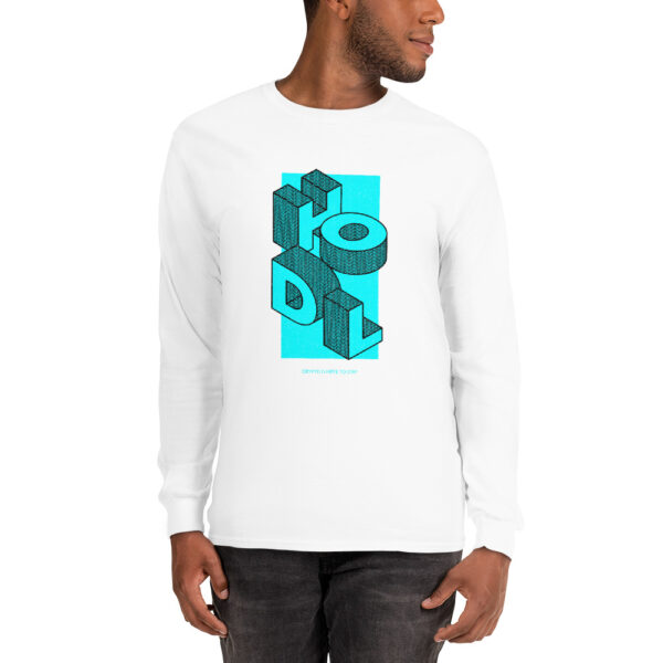 HODL BLUE Long Sleeve Shirt - Image 2