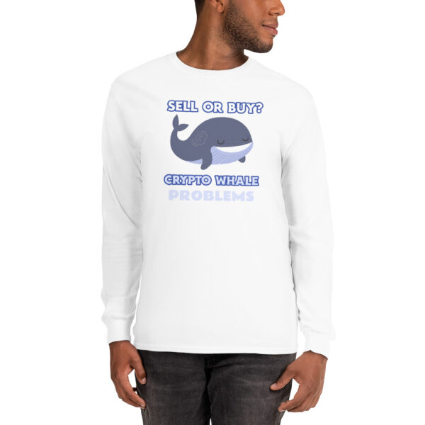 CRYPTO WHALE PROBLEMS Long Sleeve Shirt - Image 3