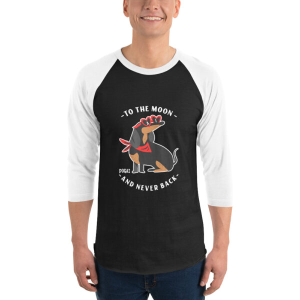 DOGAI TO THE MOON AND NEVER BACK 3/4 sleeve shirt