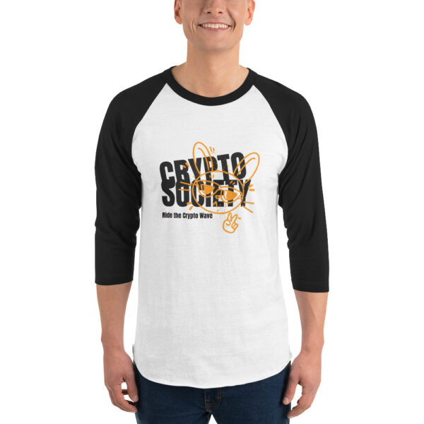 CRYPTO SOCIETY 3/4 sleeve shirt
