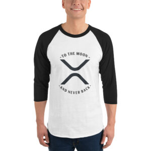 RIPPLE TO THE MOON AND NEVER BACK 3/4 sleeve shirt