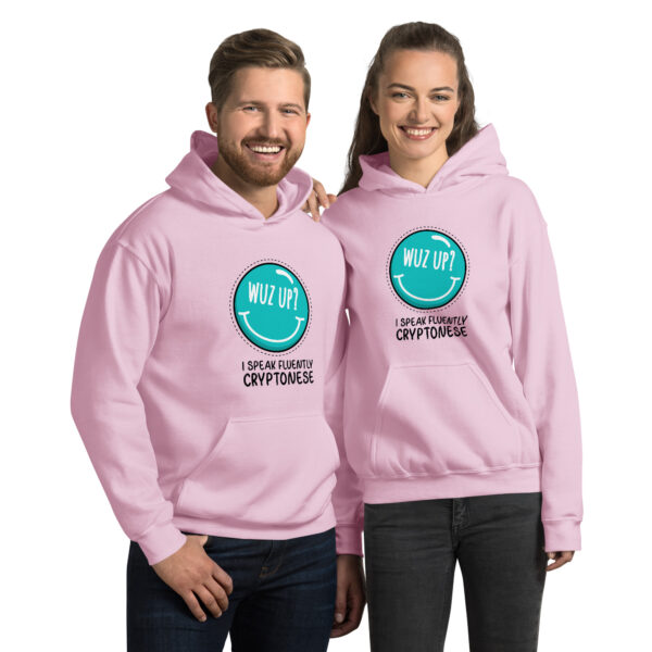 WUZ UP I SPEAK FLUENTLY CRYPTONESE Hoodie - Image 3