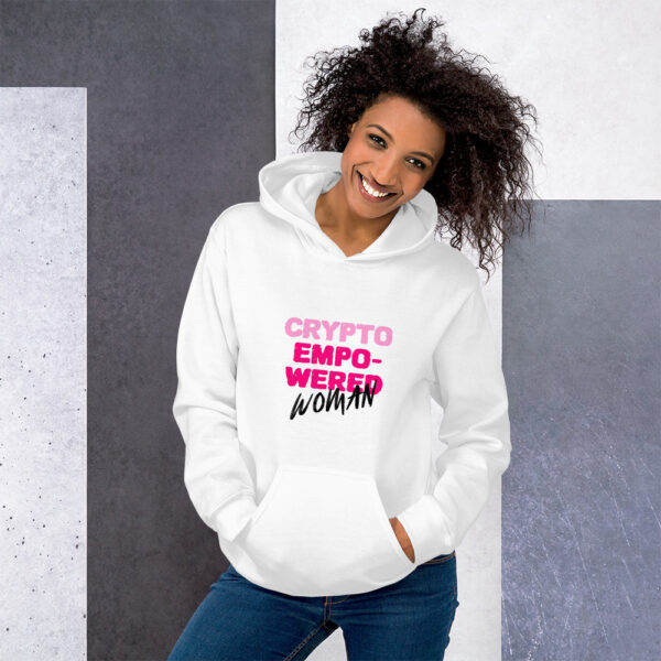 CRYPTO EMPOWERED WOMAN Hoodie - Image 3