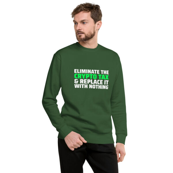 ELIMINATE CRYPTO TAX Sweatshirt - Image 2